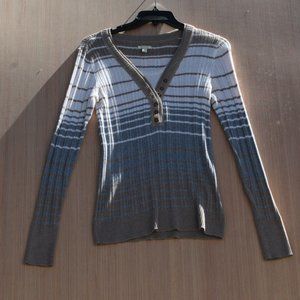 Sonoma Life Style Cable Knit Sweater Tan Gray Brown Size Medium